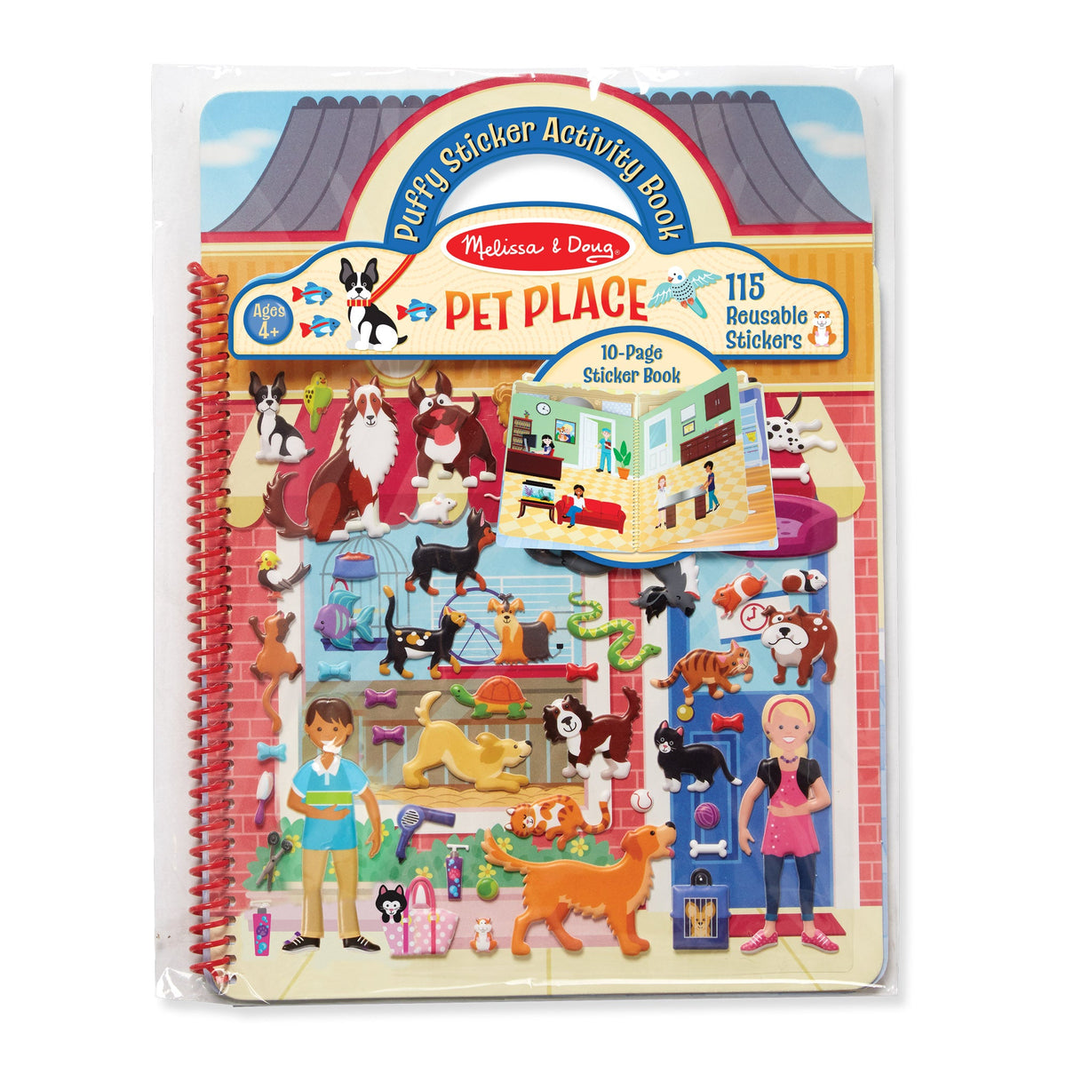 Puffy Sticker Activity Book - Pet Place Y1