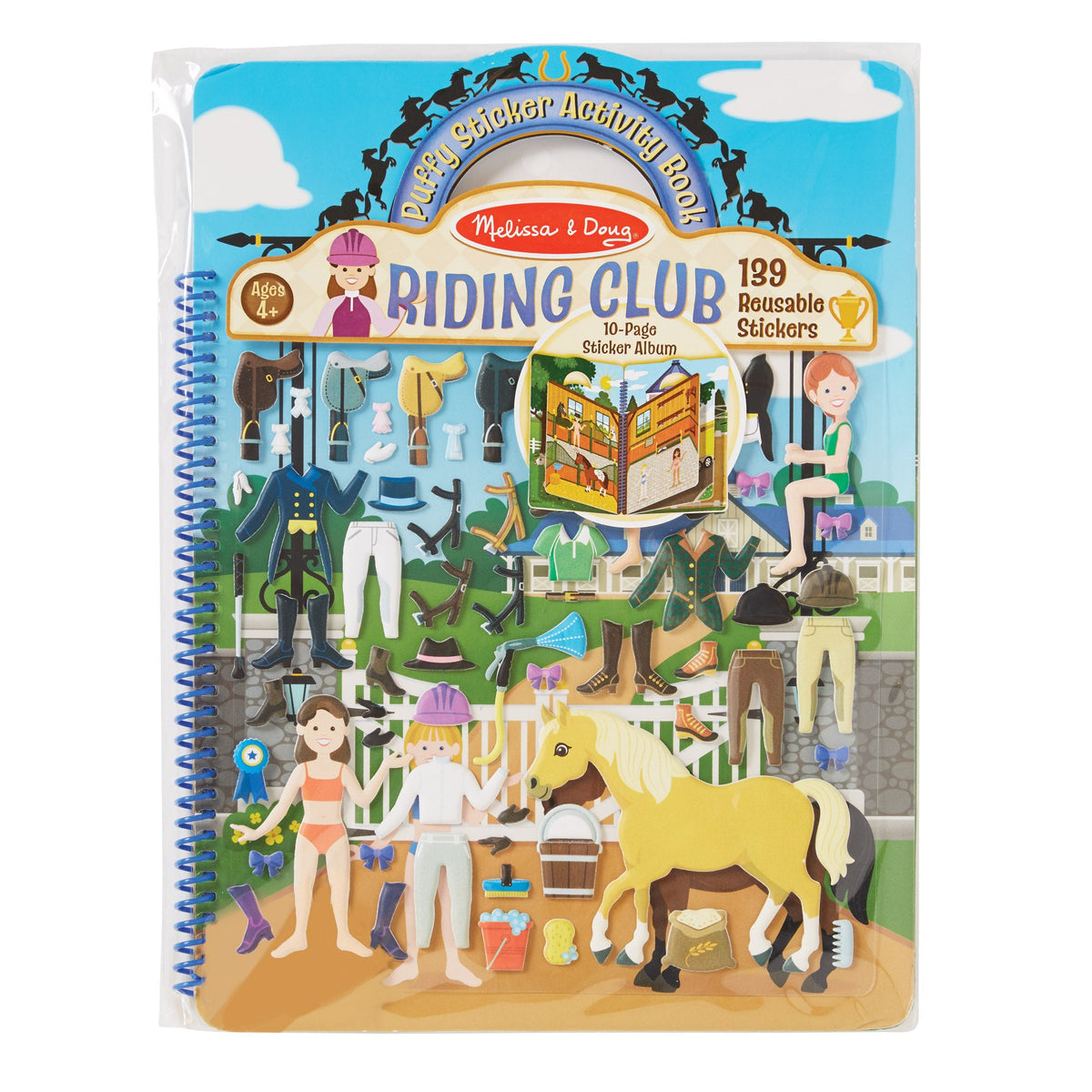 Puffy Sticker Activity Book - Riding Club E5