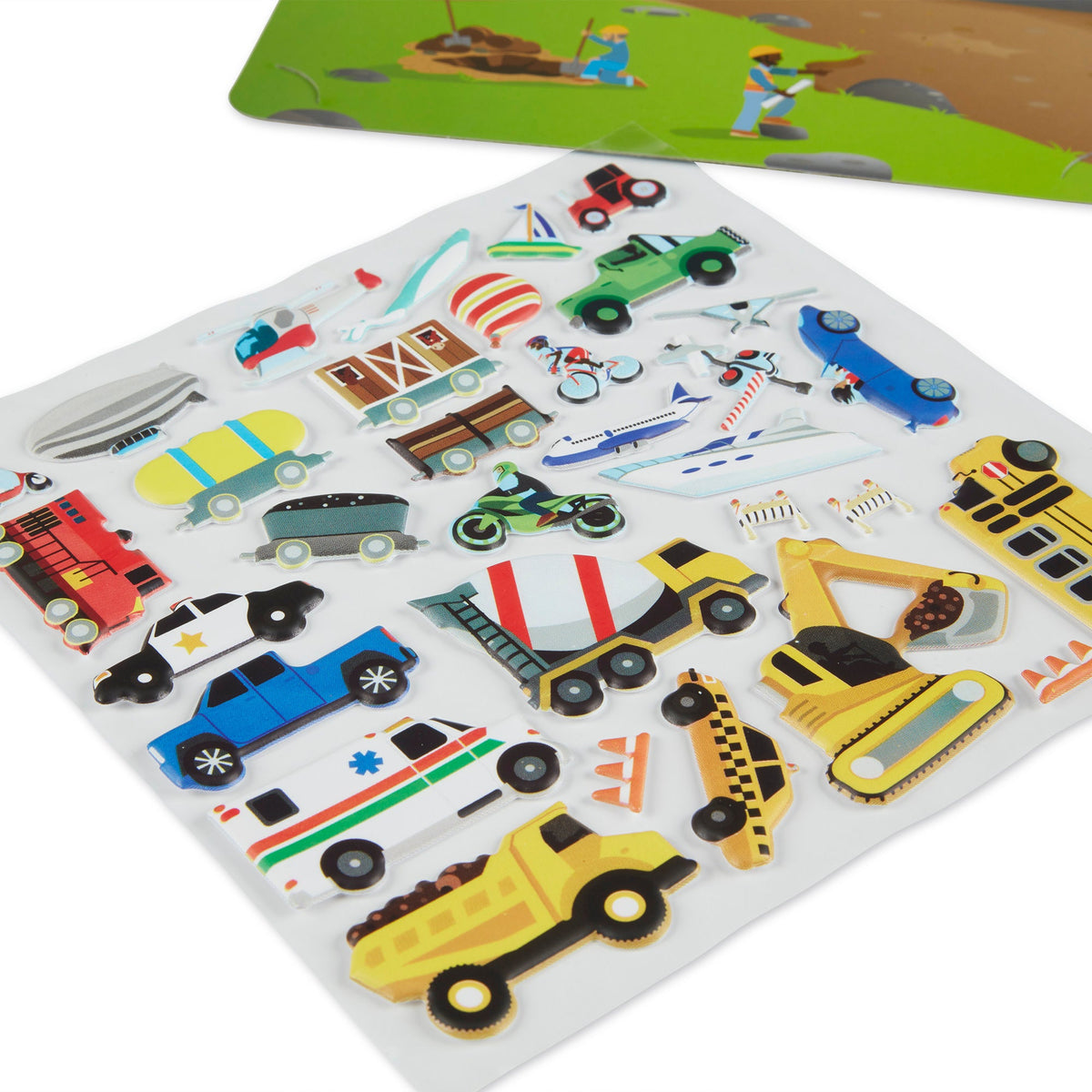 Puffy Sticker Play Set - Vehicles Z7