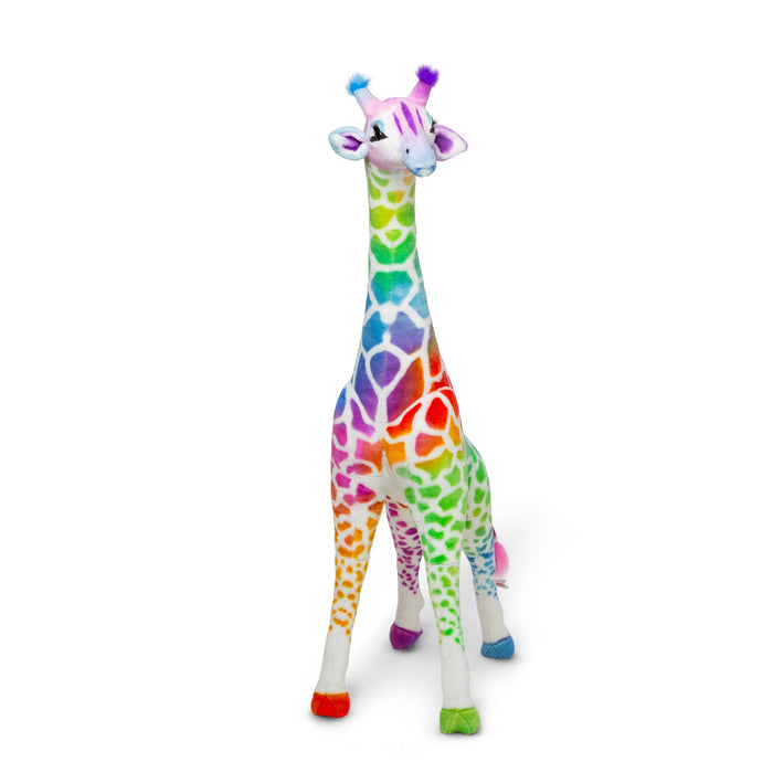 Rainbow Giraffe Lifelike Plush A7