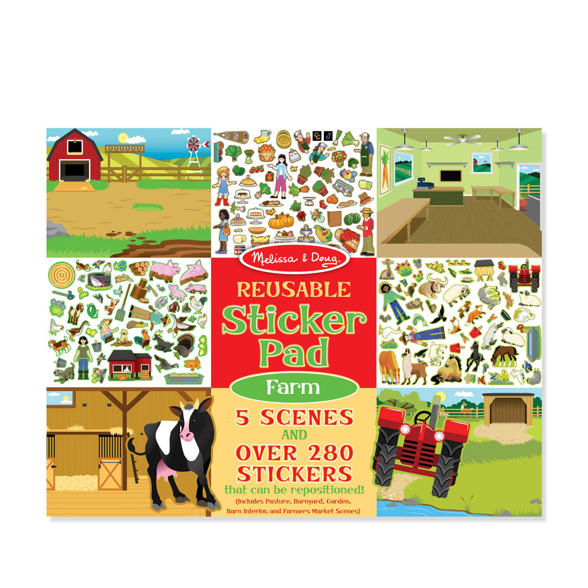 Reusable Sticker Pad - Farm H3