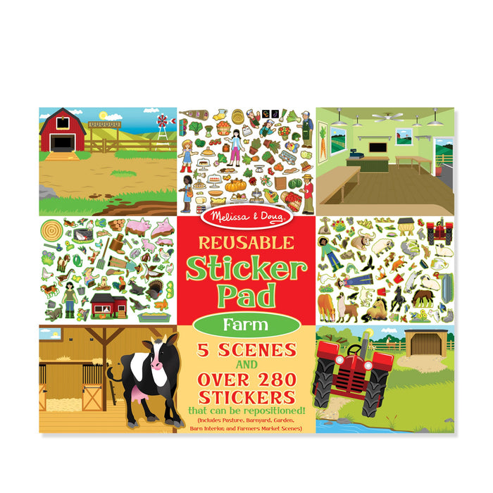 Reusable Sticker Pad - Farm H3
