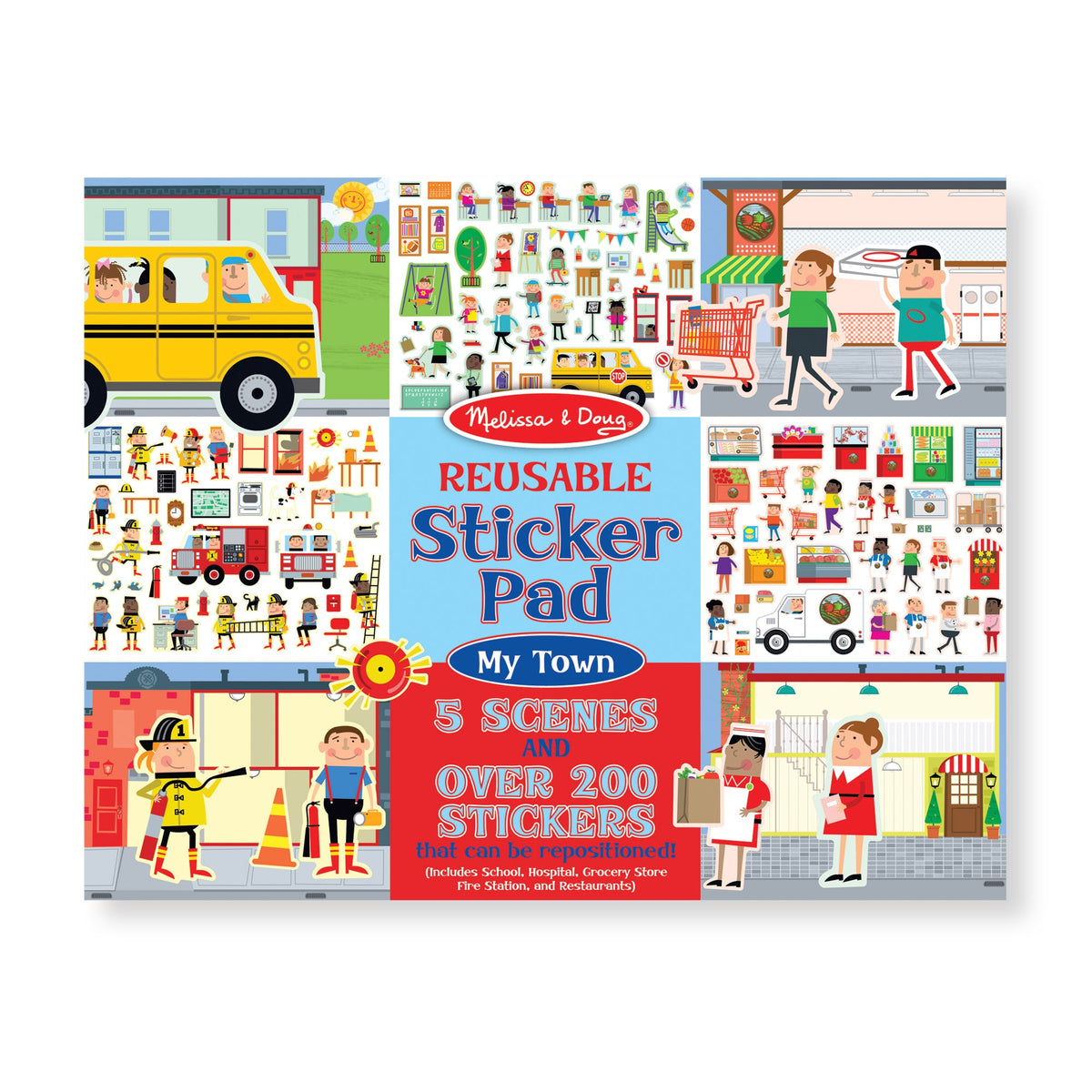 Reusable Sticker Pad - My Town U4