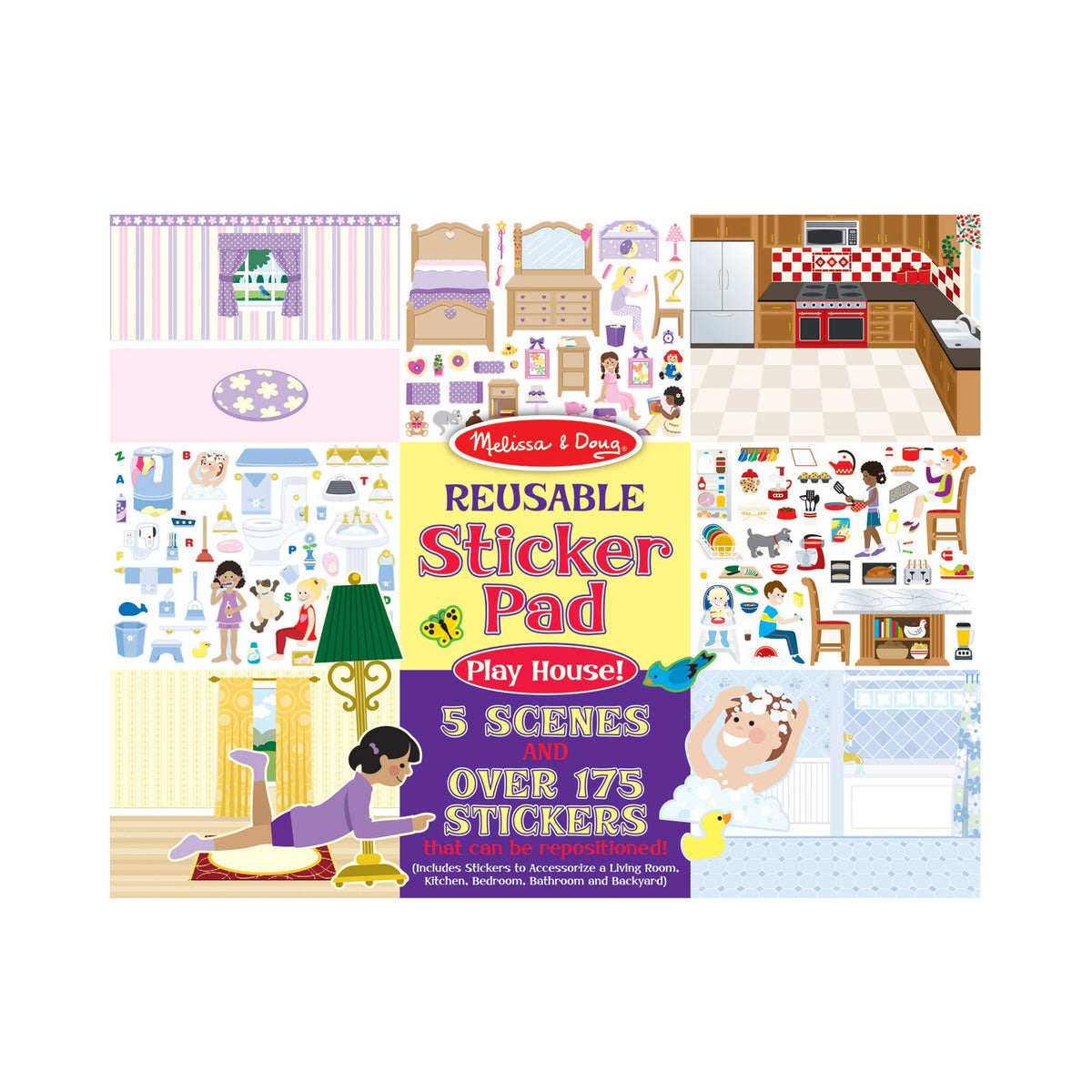 Reusable Sticker Pad - Play House! J2