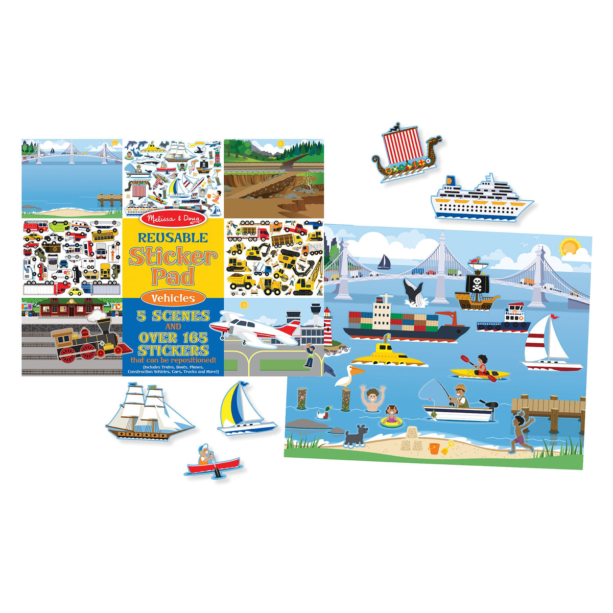 Reusable Sticker Pad - Vehicles B1