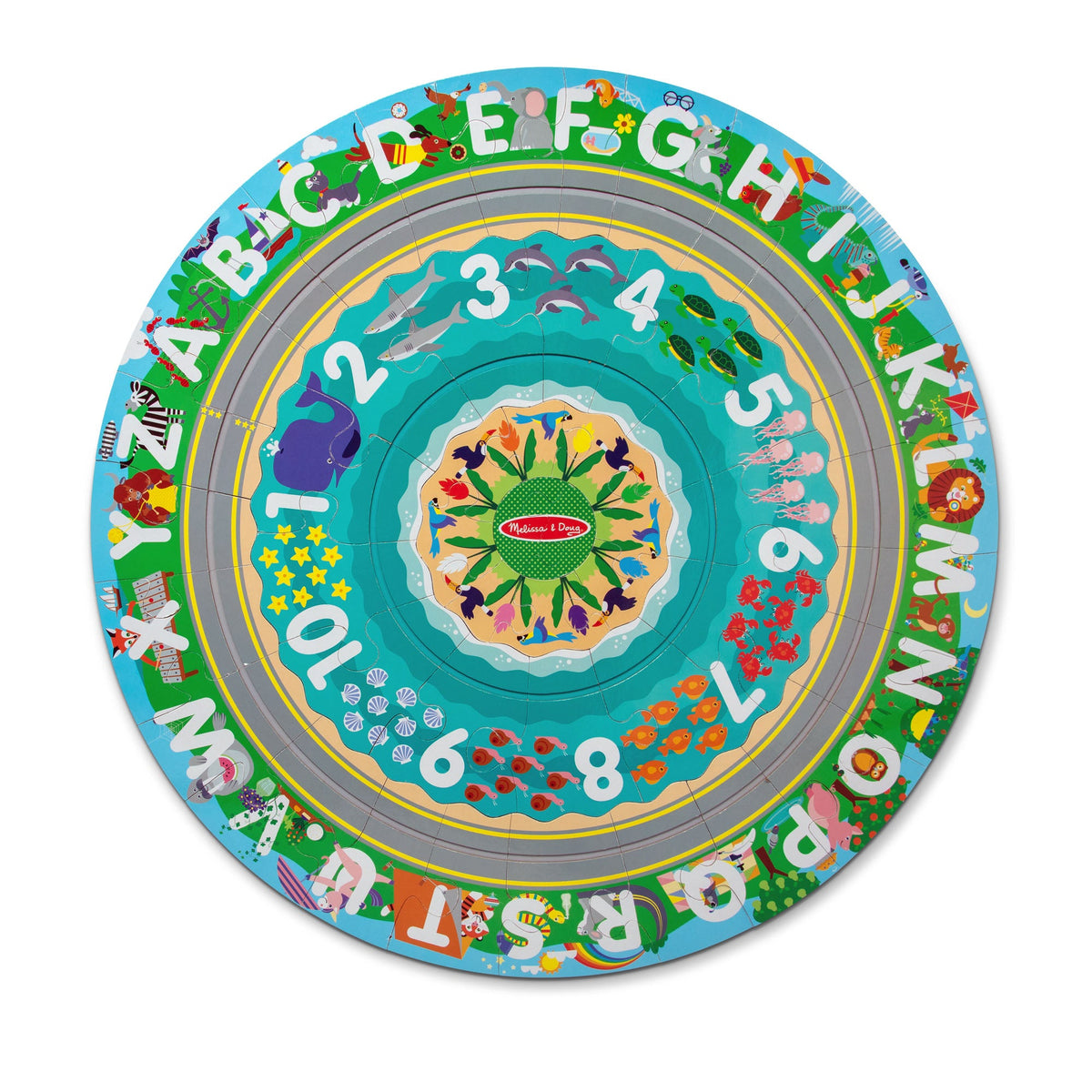 Round the Shore Tracks Floor Puzzle – 48 Pieces R4