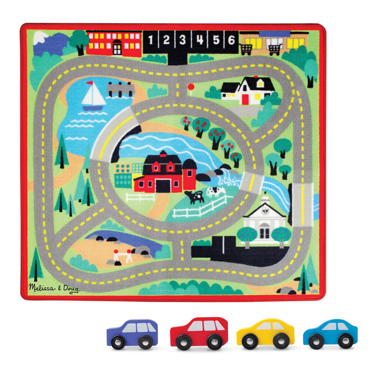 Round the Town Road Rug & Car Set Q5