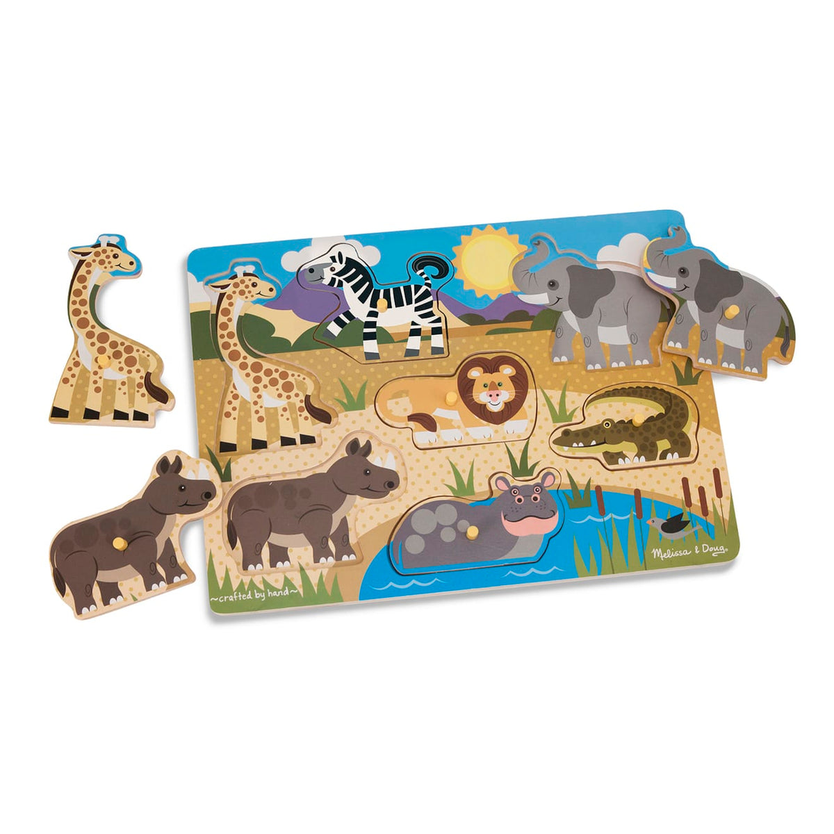 Safari Peg Puzzle - 7 Pieces L4