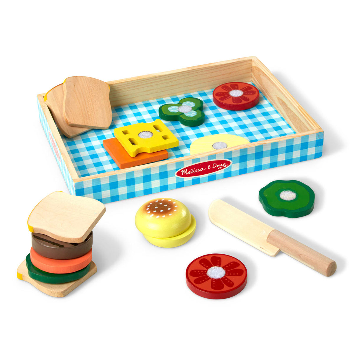 Sandwich Making Set - Wooden Play Food L5