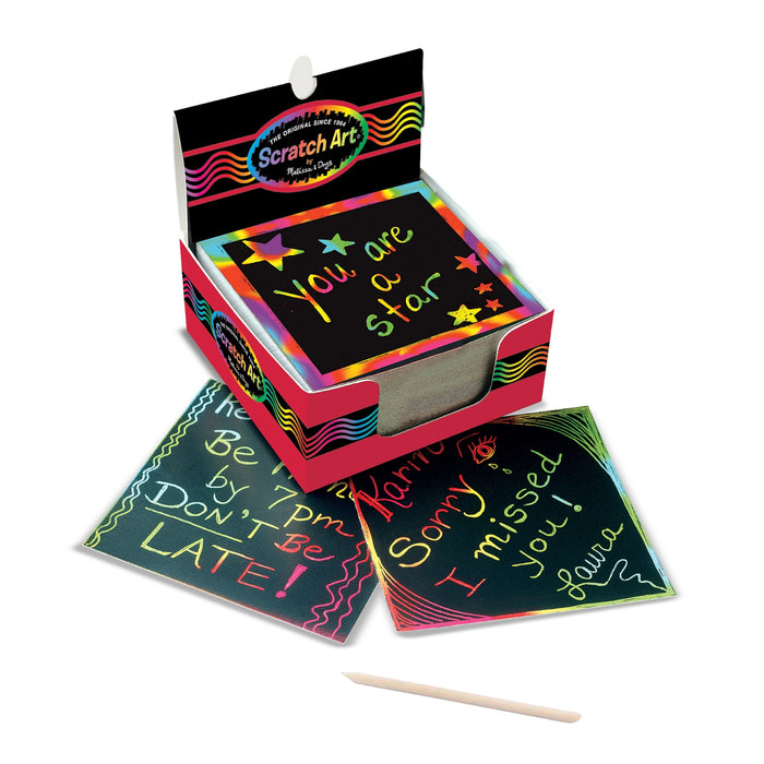 Scratch Art Rainbow Mini Notes _Box of 125 J8
