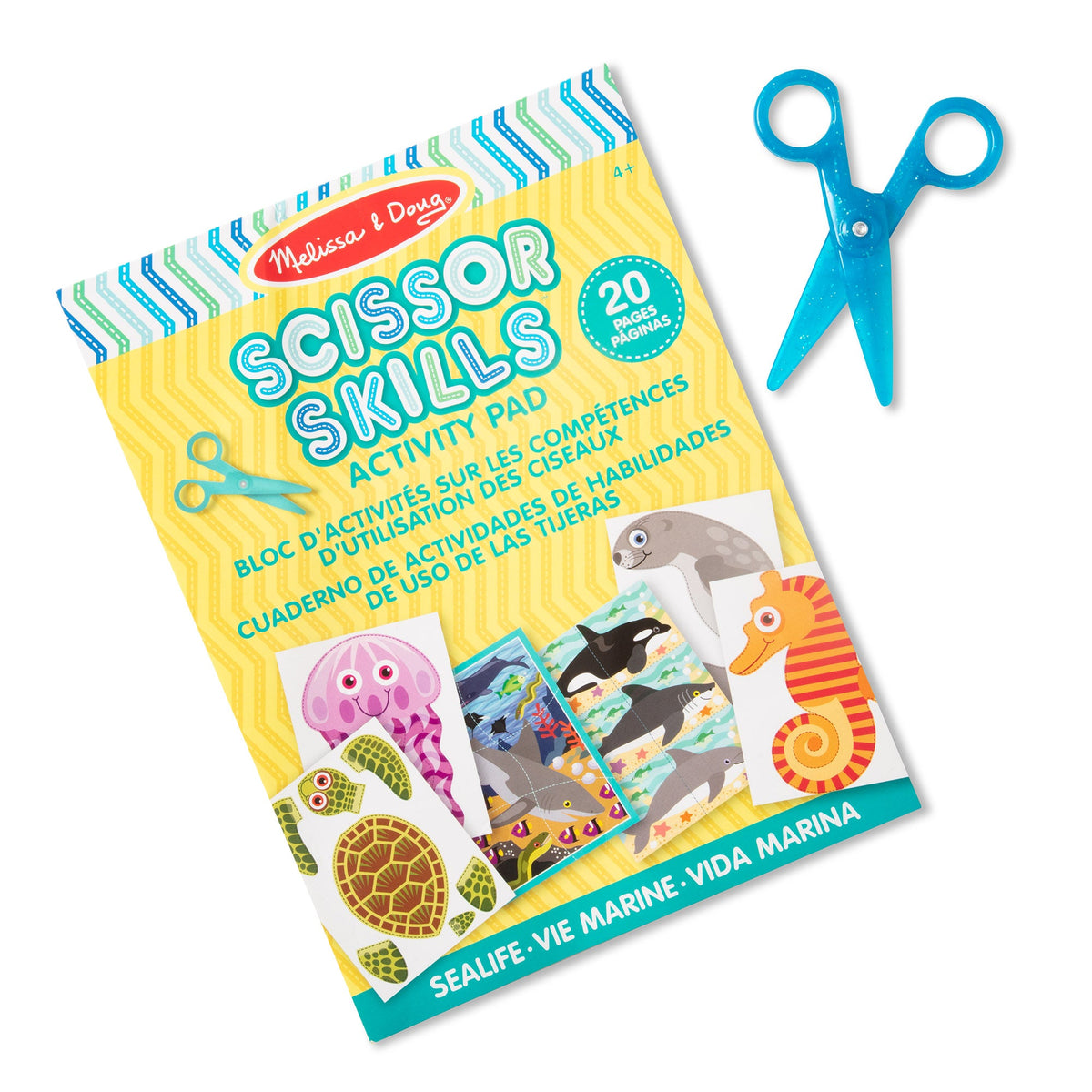Sea Life Scissor Skills Activity Pad K4