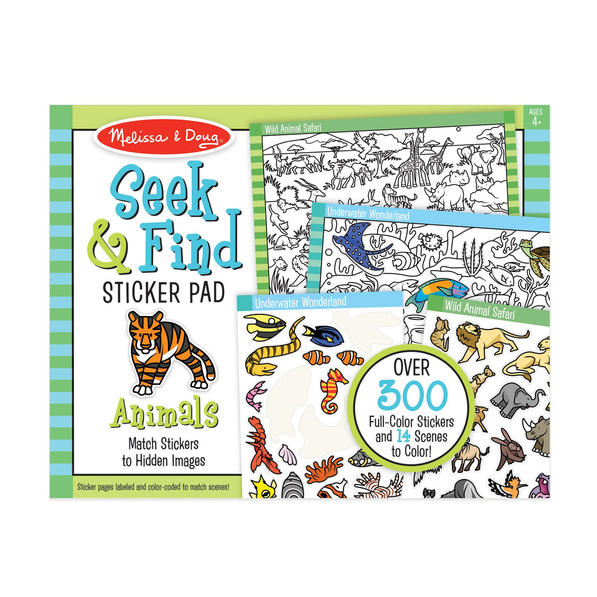 Seek & Find Sticker Pad – Animals A7