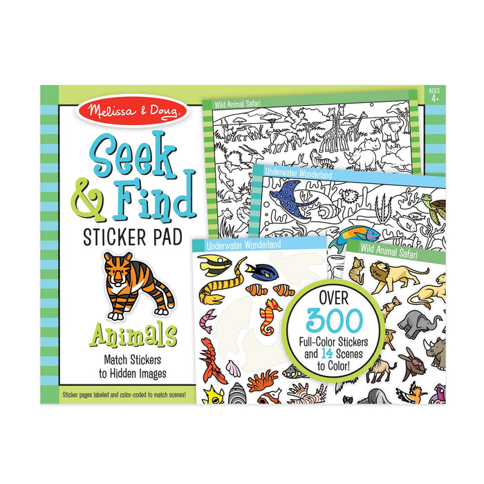 Seek & Find Sticker Pad – Animals A7