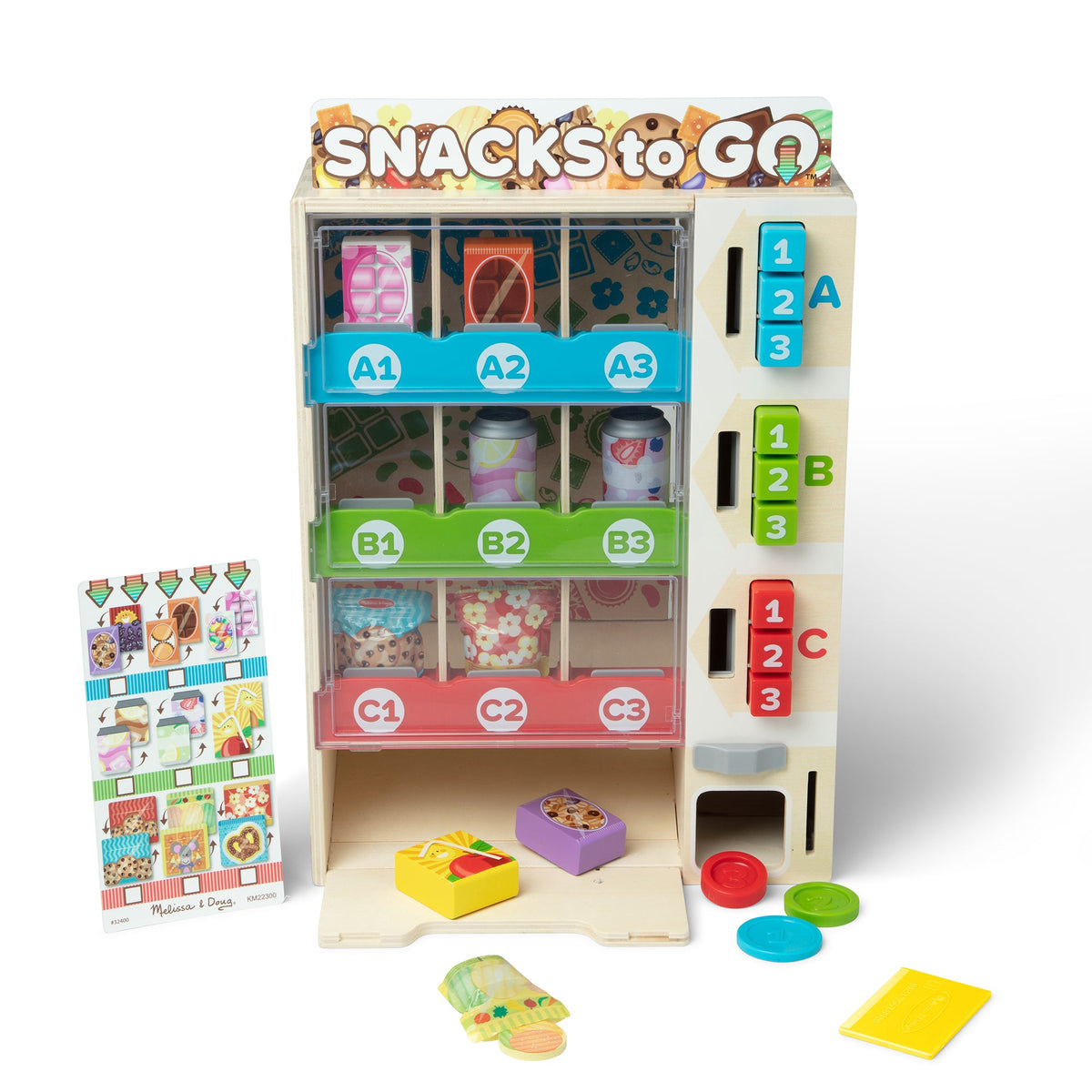 Sort, Stock, Select Wooden Vending Machine Play Set U7