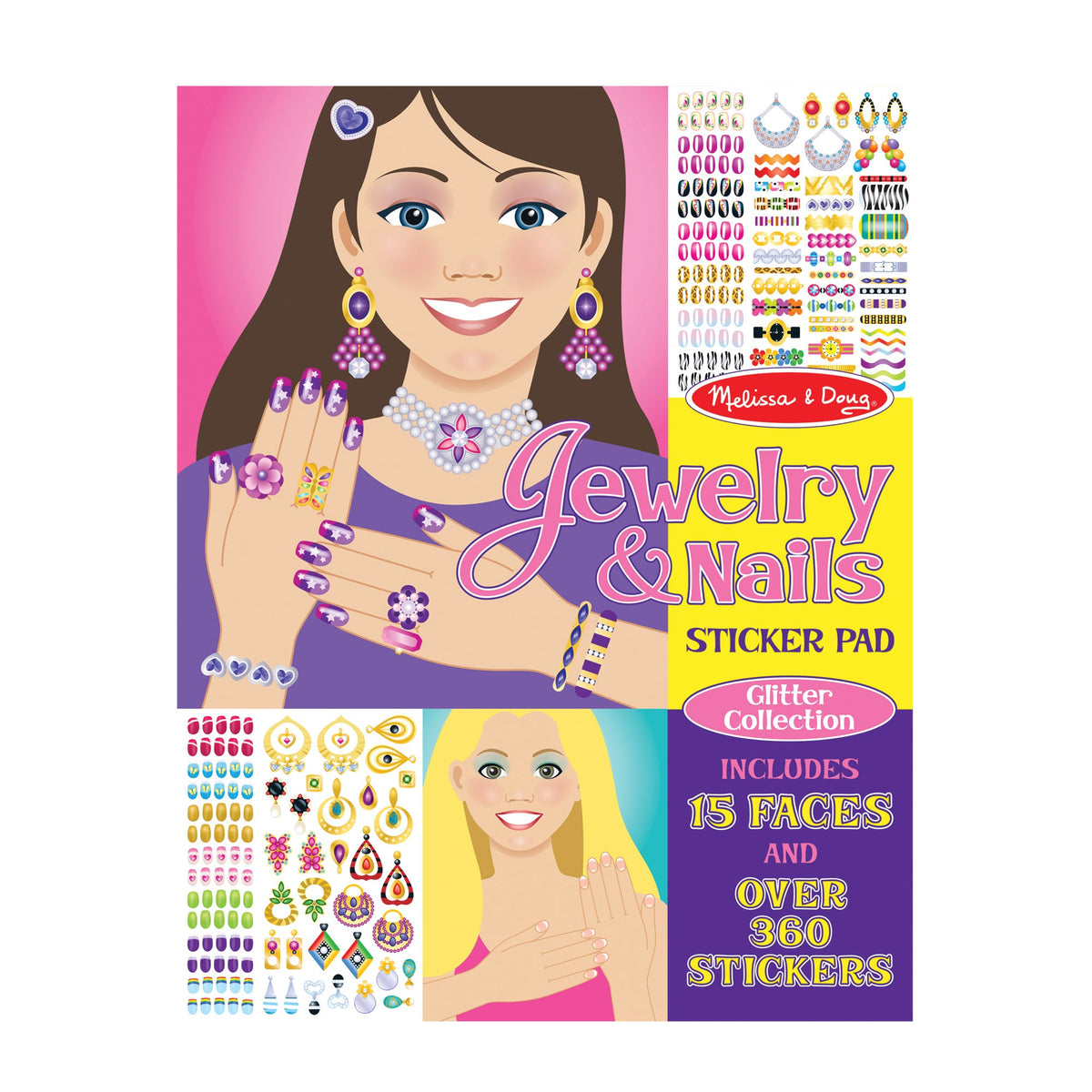 Sticker Pad - Jewelry & Nails Glitter Collection K7