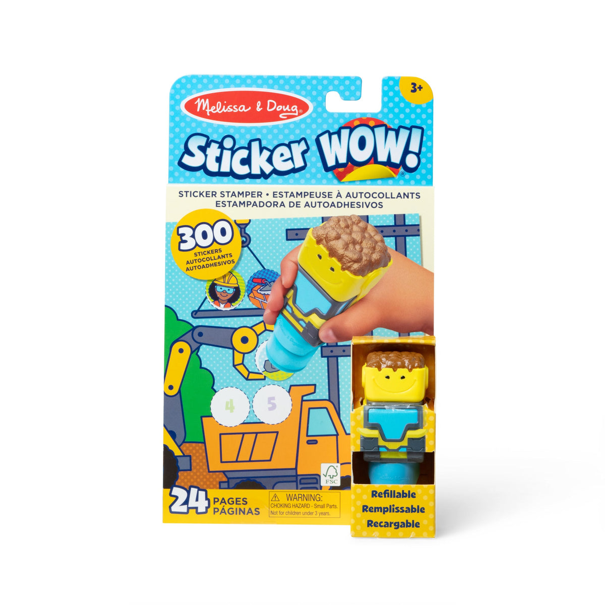 Sticker WOW!™ Activity Pad & Sticker Stamper - Bulldozer Z2