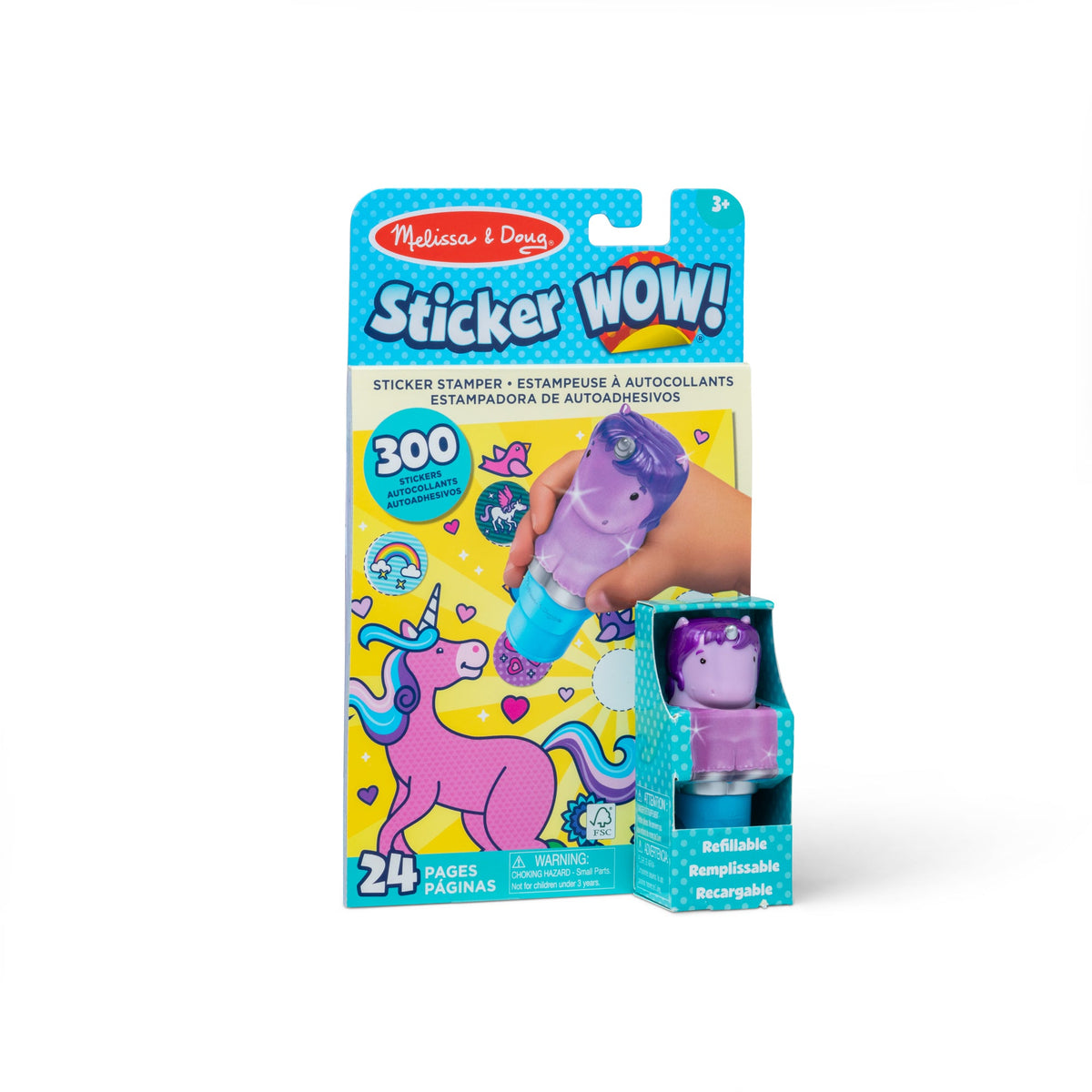Sticker WOW!™ Activity Pad & Sticker Stamper - Purple Unicorn J8