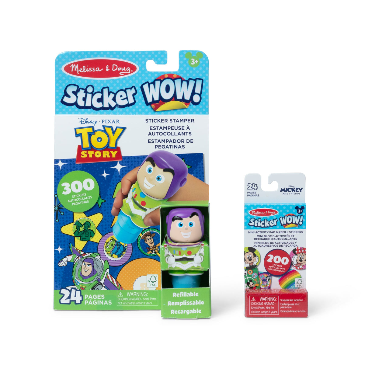 Sticker WOW!™ Disney Toy Story Buzz Lightyear Bundle: Activity Pad & Sticker Stamper + Mini Activity Pad and 200 Refill Stickers F9