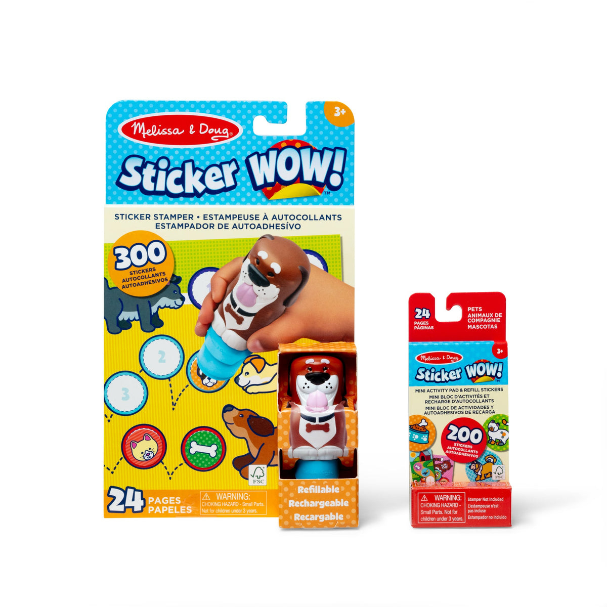 Sticker WOW!™ Dog Bundle: Activity Pad & Sticker Stamper + Mini Activity Pad and 200 Refill Stickers N6