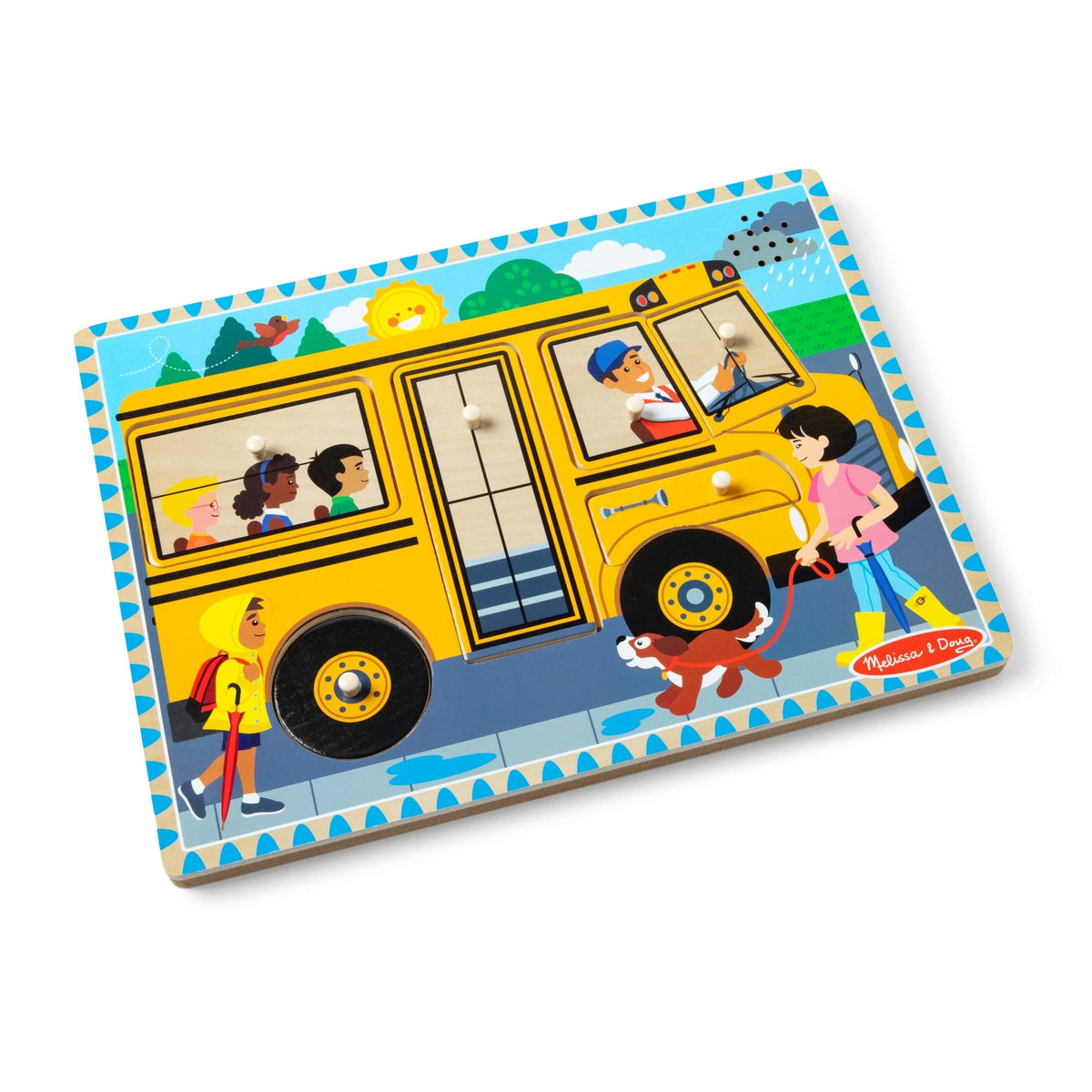 The Wheels on the Bus Song Puzzle - 6 Pieces Q0