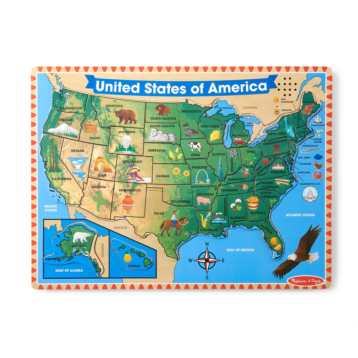 U.S.A. Sound Puzzle - 40 Pieces V3