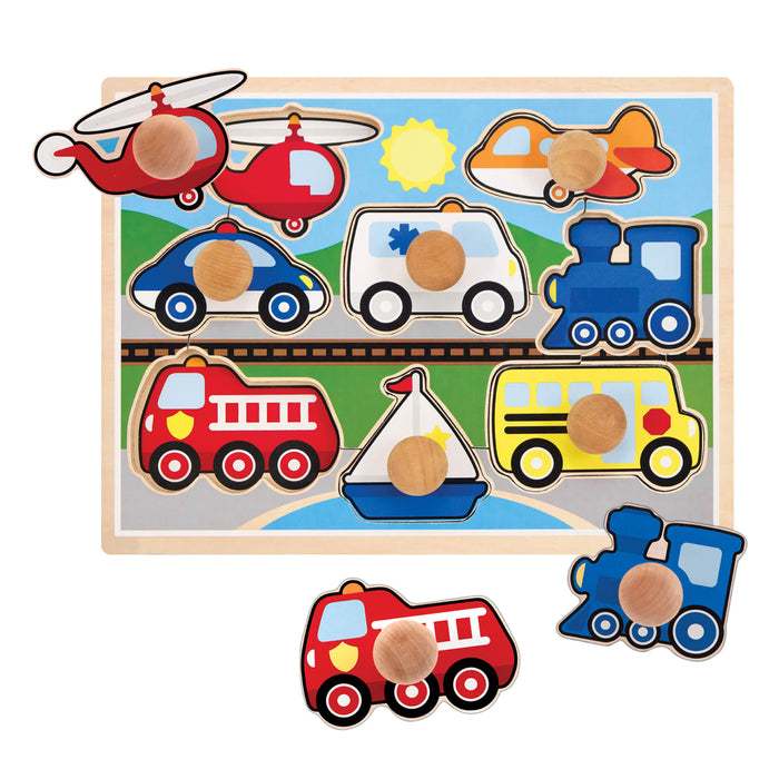 Vehicles Jumbo Knob Puzzle - 8 pieces F3