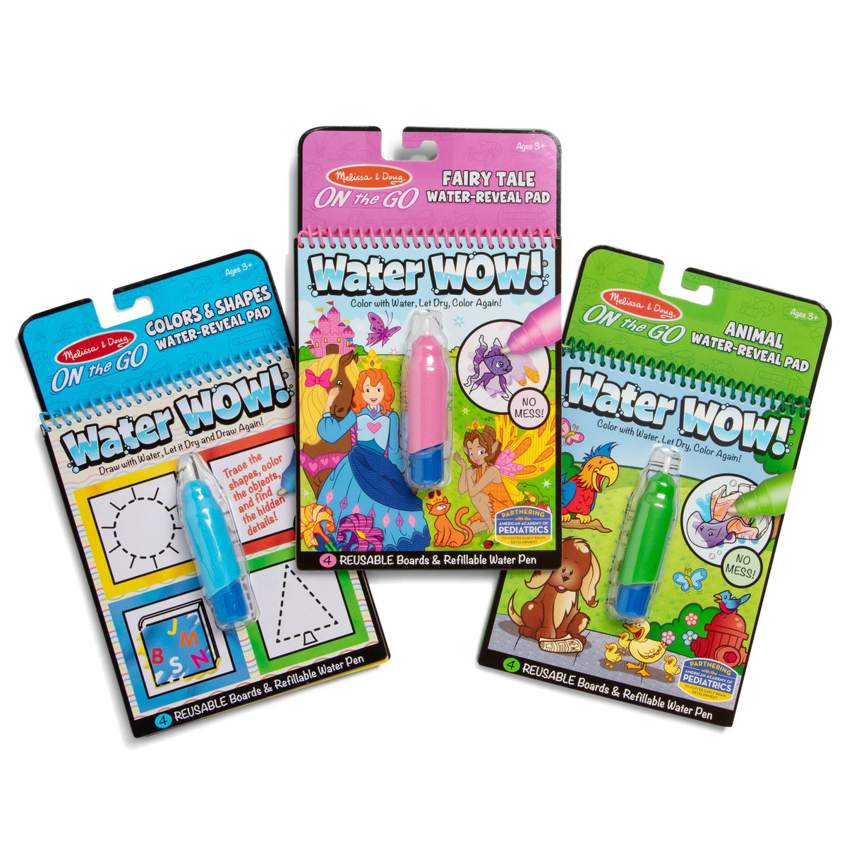 Water Wow!® 3-Pack: Colors & Shapes, Fairy Tales, Animals C7