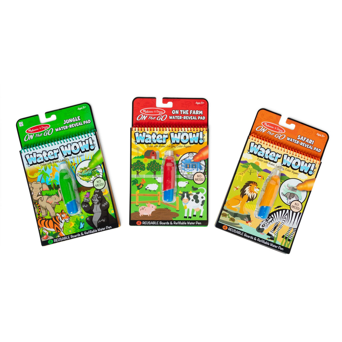 Water Wow! 3-Pack: Jungle, Safari, Farm V7