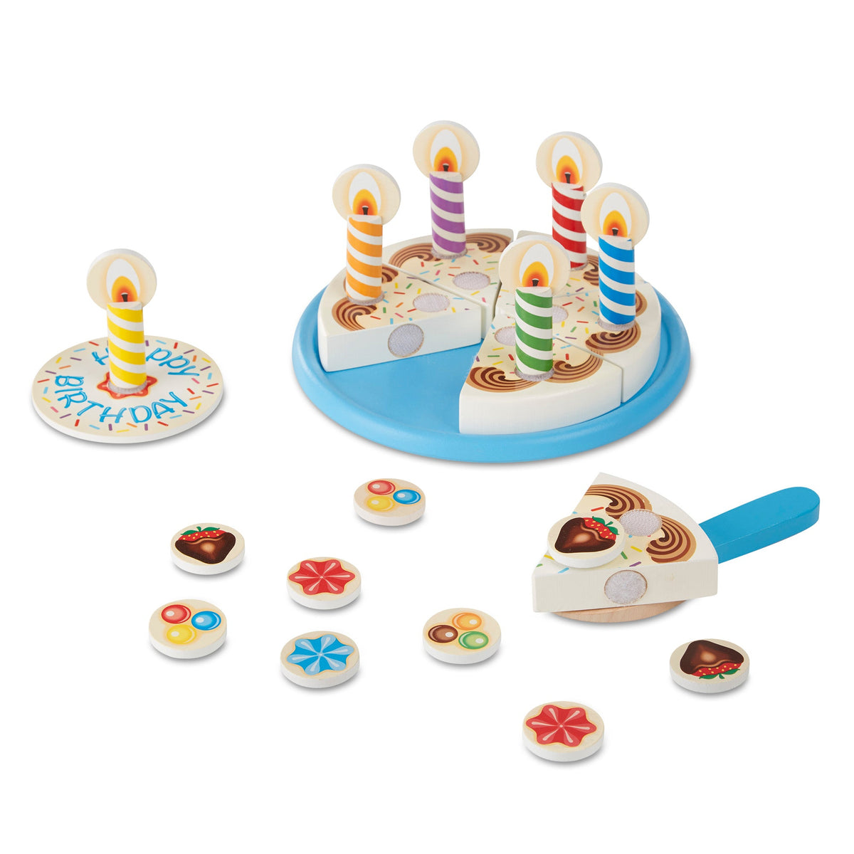 Wooden Birthday Cake Play Set Q6