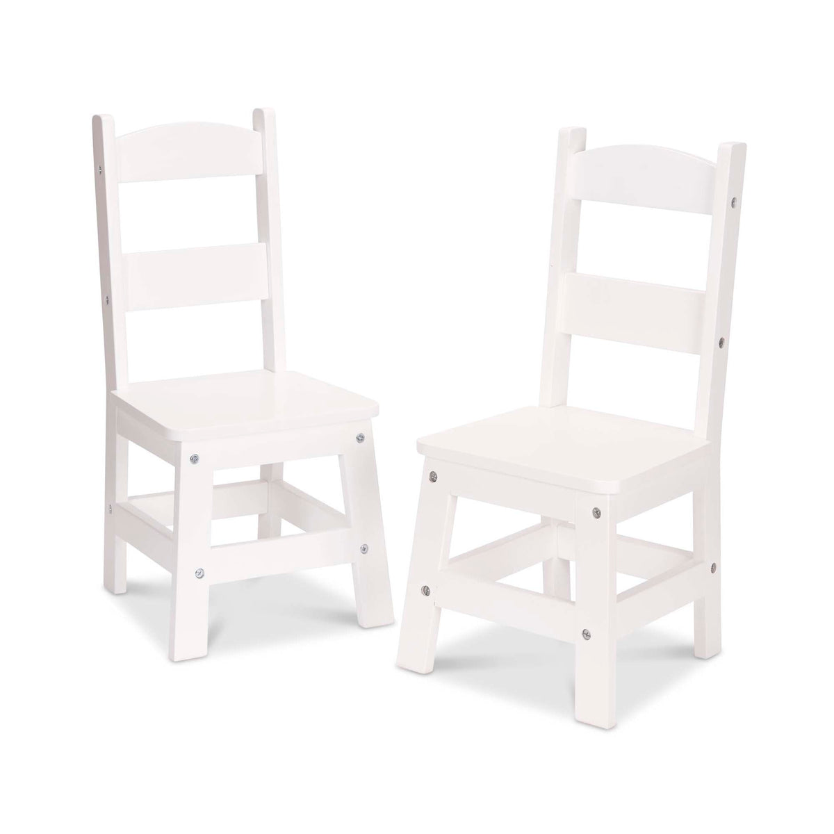 Wooden Chair Pair  - White K0