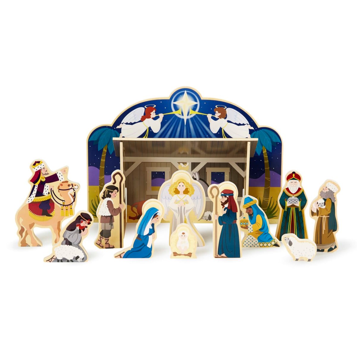 Wooden Christmas Nativity Set G5