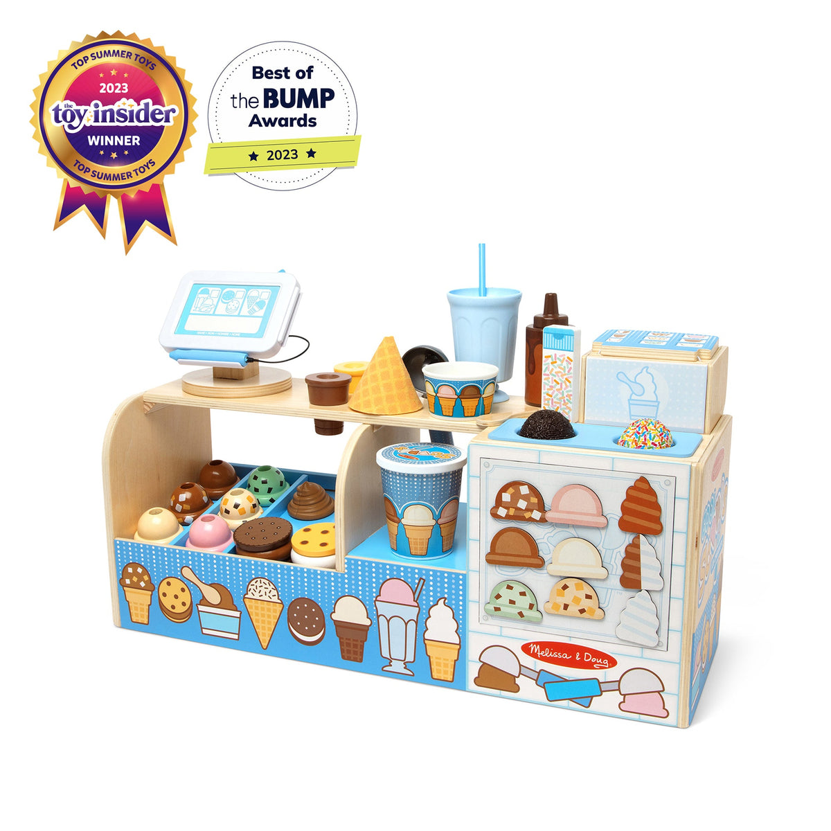 Wooden Cool Scoops Ice Creamery O0