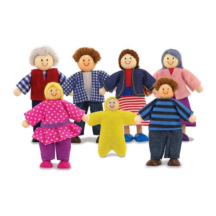 Wooden Doll Family E5