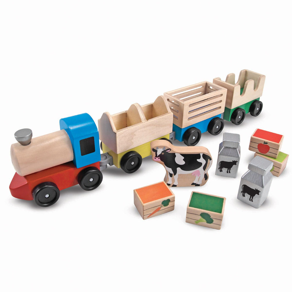 Wooden Farm Train V2