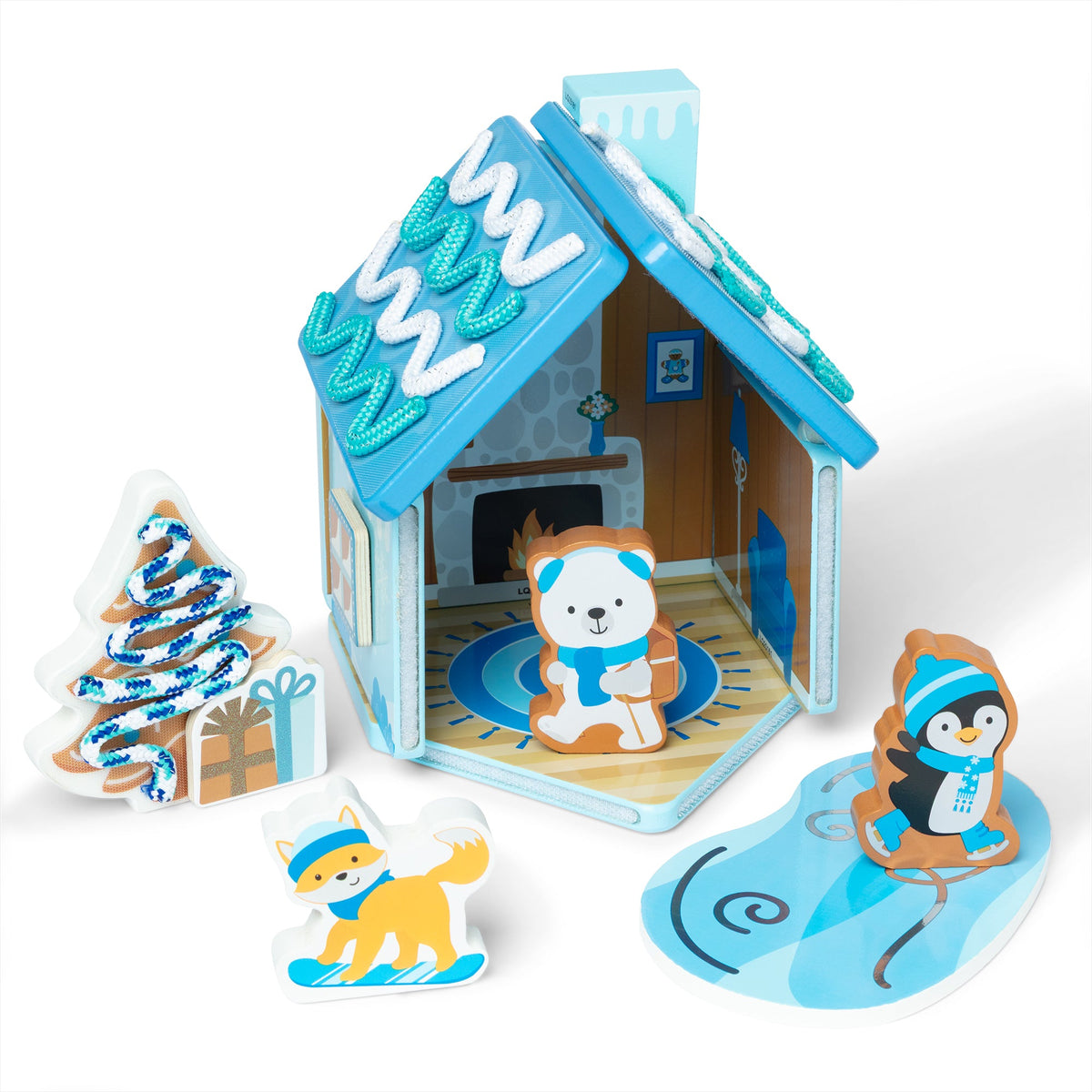 Wooden Gingerbread House Play Set – Winter Frost B9