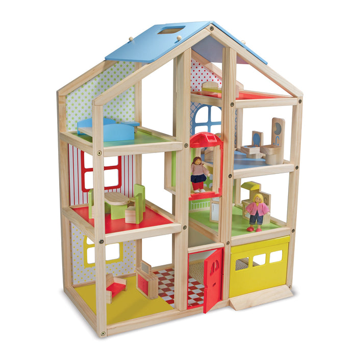 Wooden Hi-Rise Dollhouse D1
