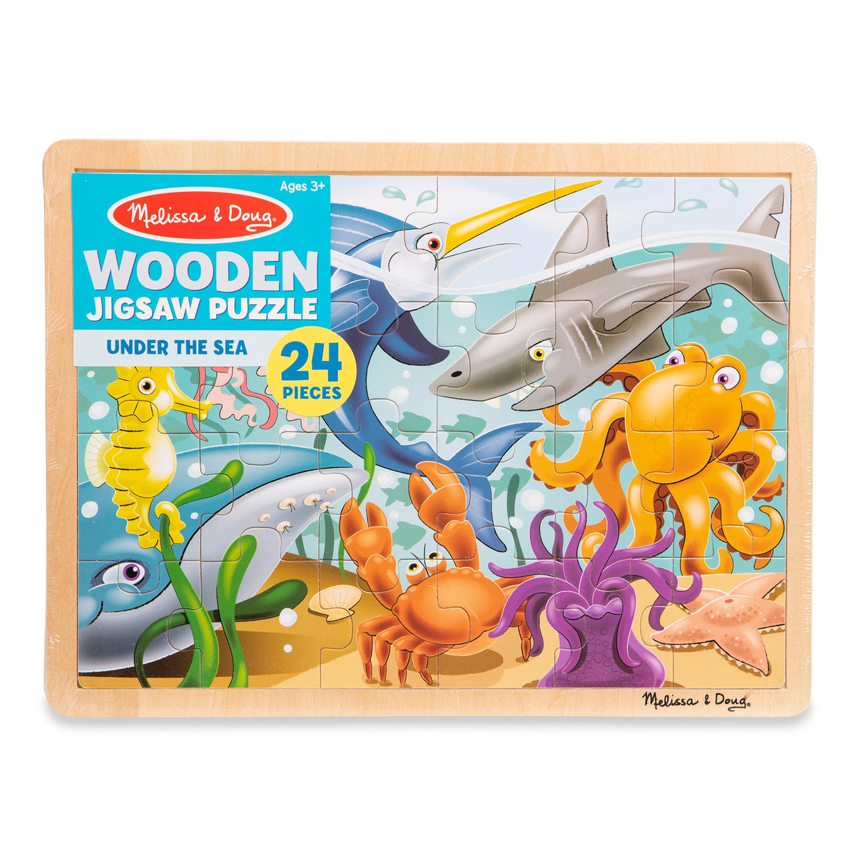 Wooden Jigsaw Puzzle - Under the Sea - 24 Pieces F9