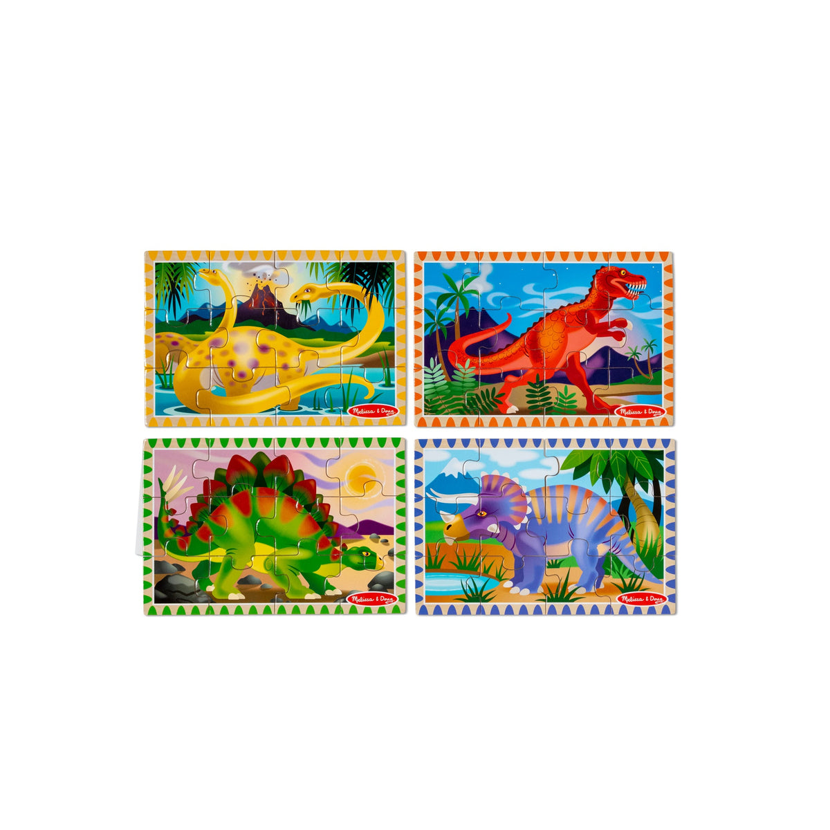 Wooden Jigsaw Puzzles in a Box - Dinosaurs Z0