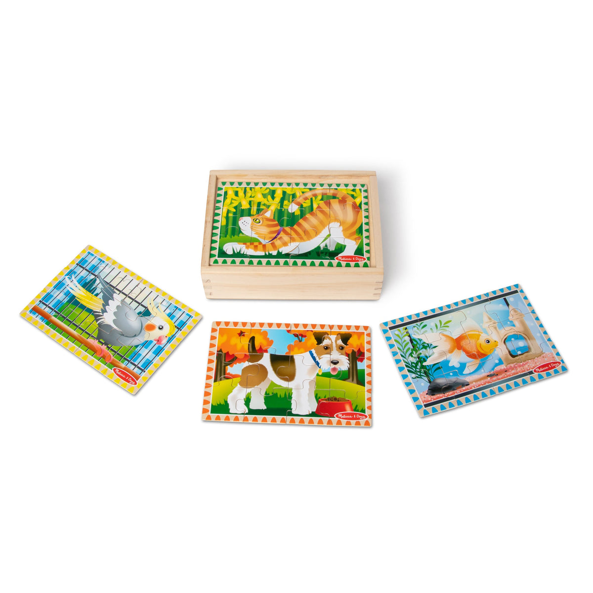 Wooden Jigsaw Puzzles in a Box - Pets K9