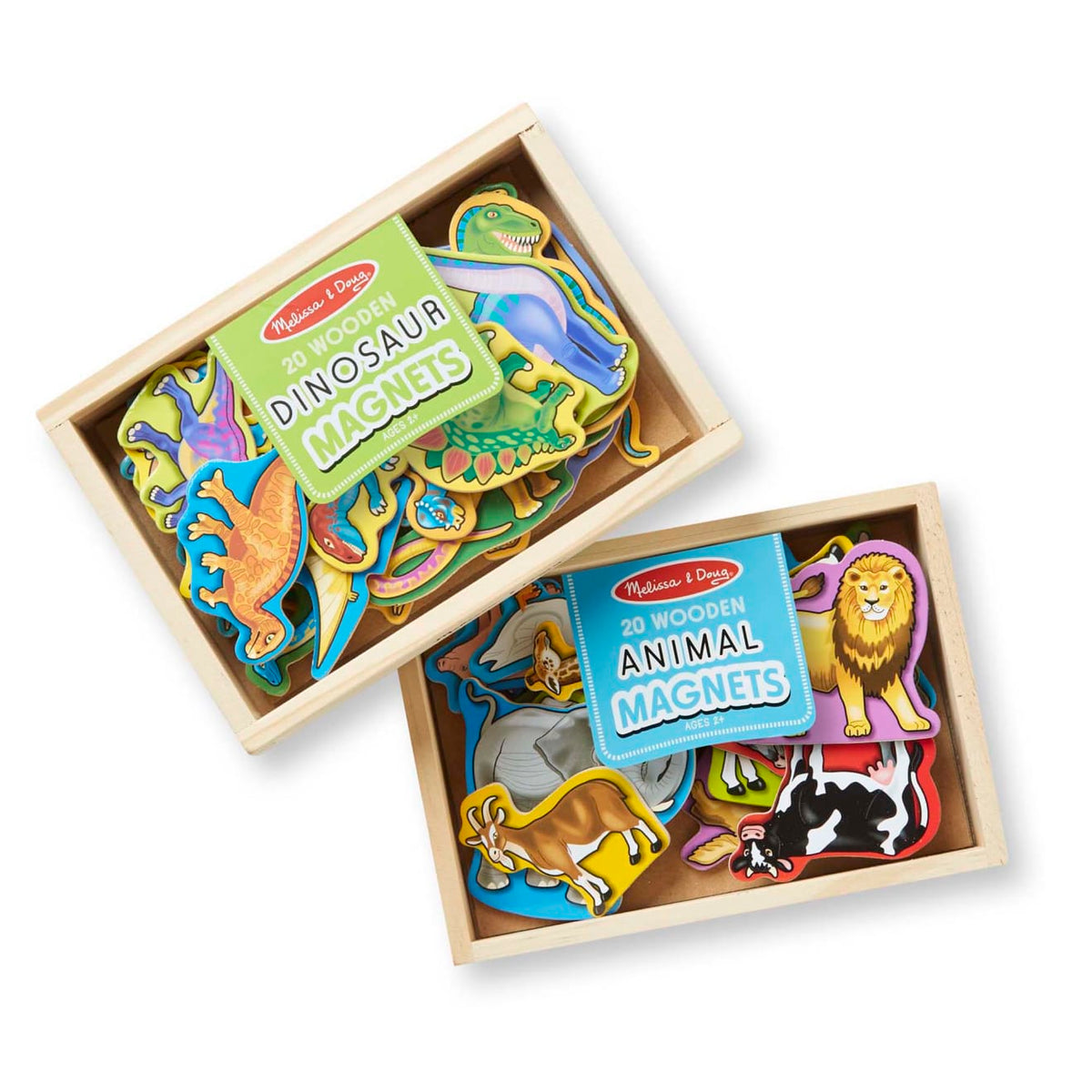 Wooden Magnets Bundle - Animals and Dinosaurs H1