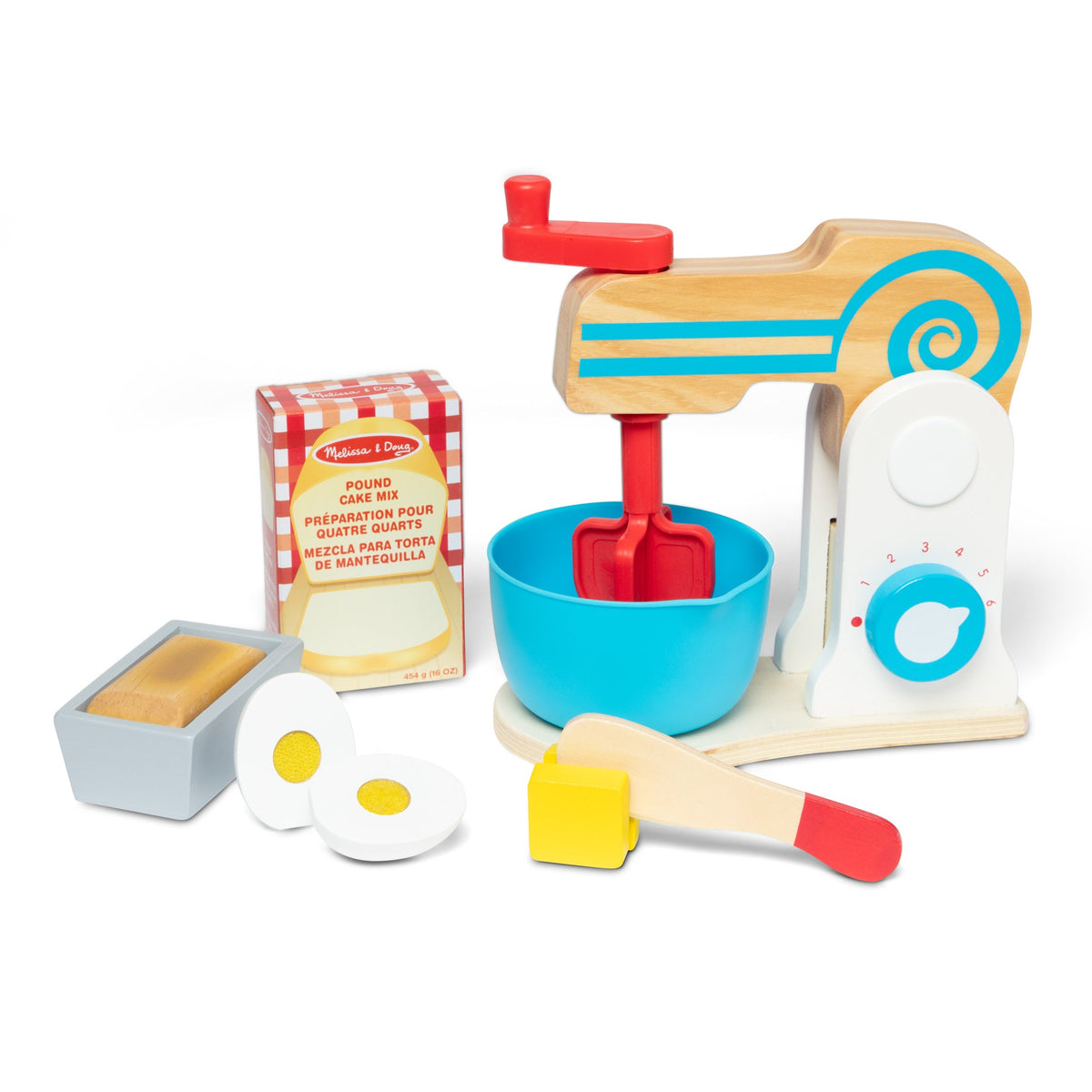 Wooden Make-a-Cake Mixer Set Y1