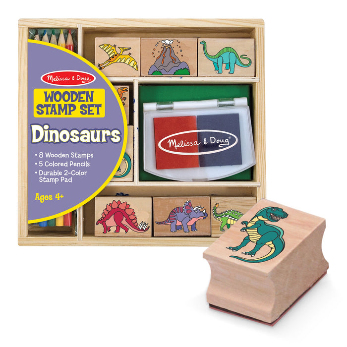 Wooden Stamp Set - Dinosaurs W7