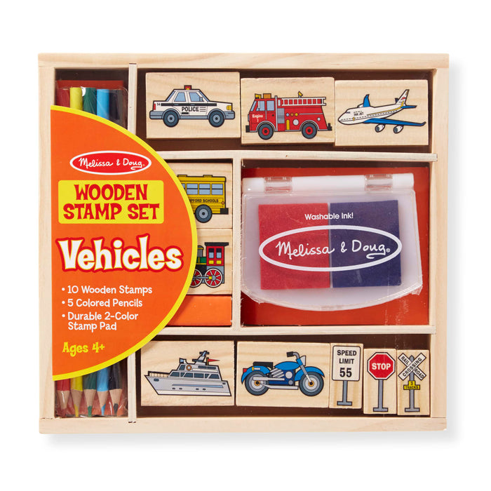 Wooden Stamp Set - Vehicles Z6