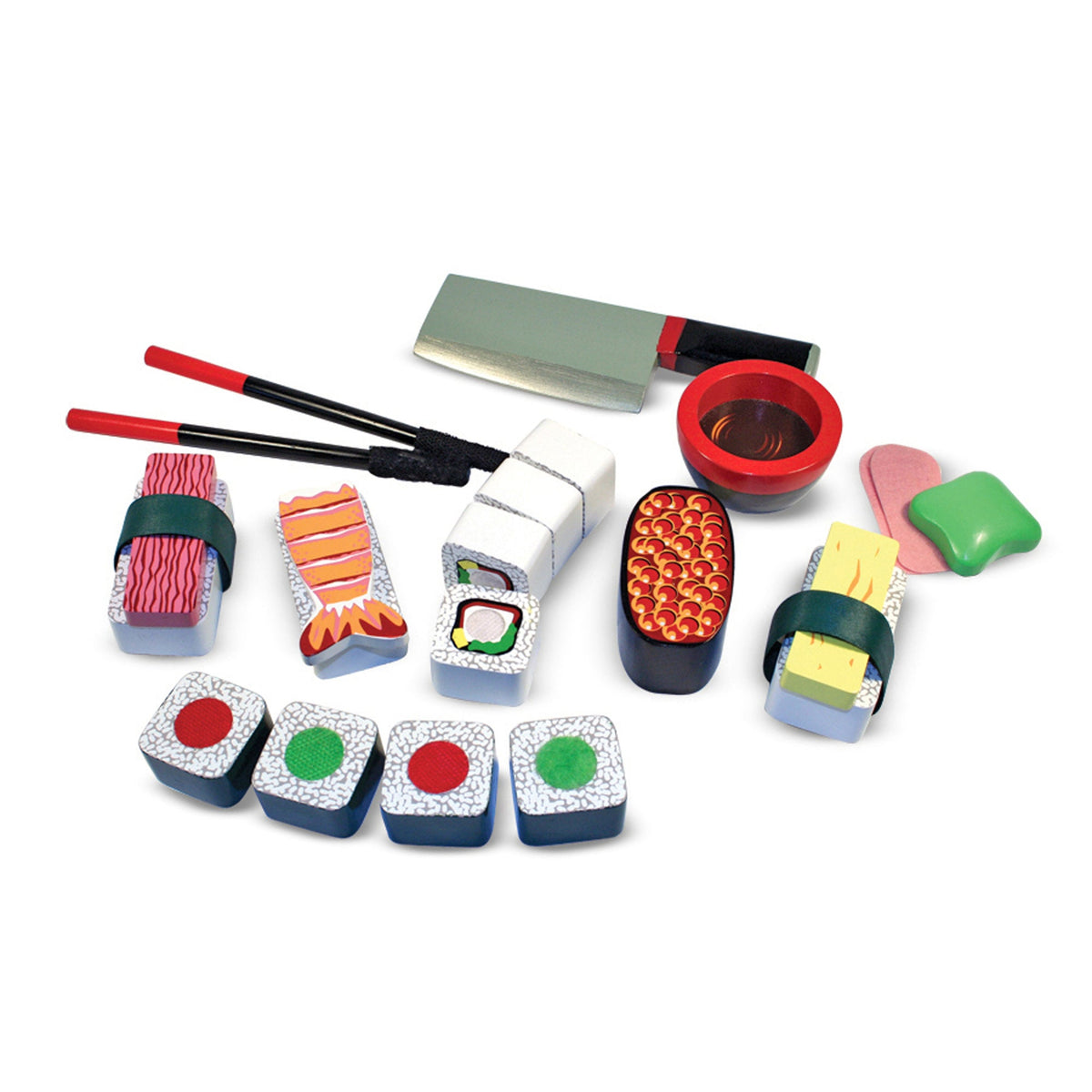 Wooden Sushi Slicing Play Set F0