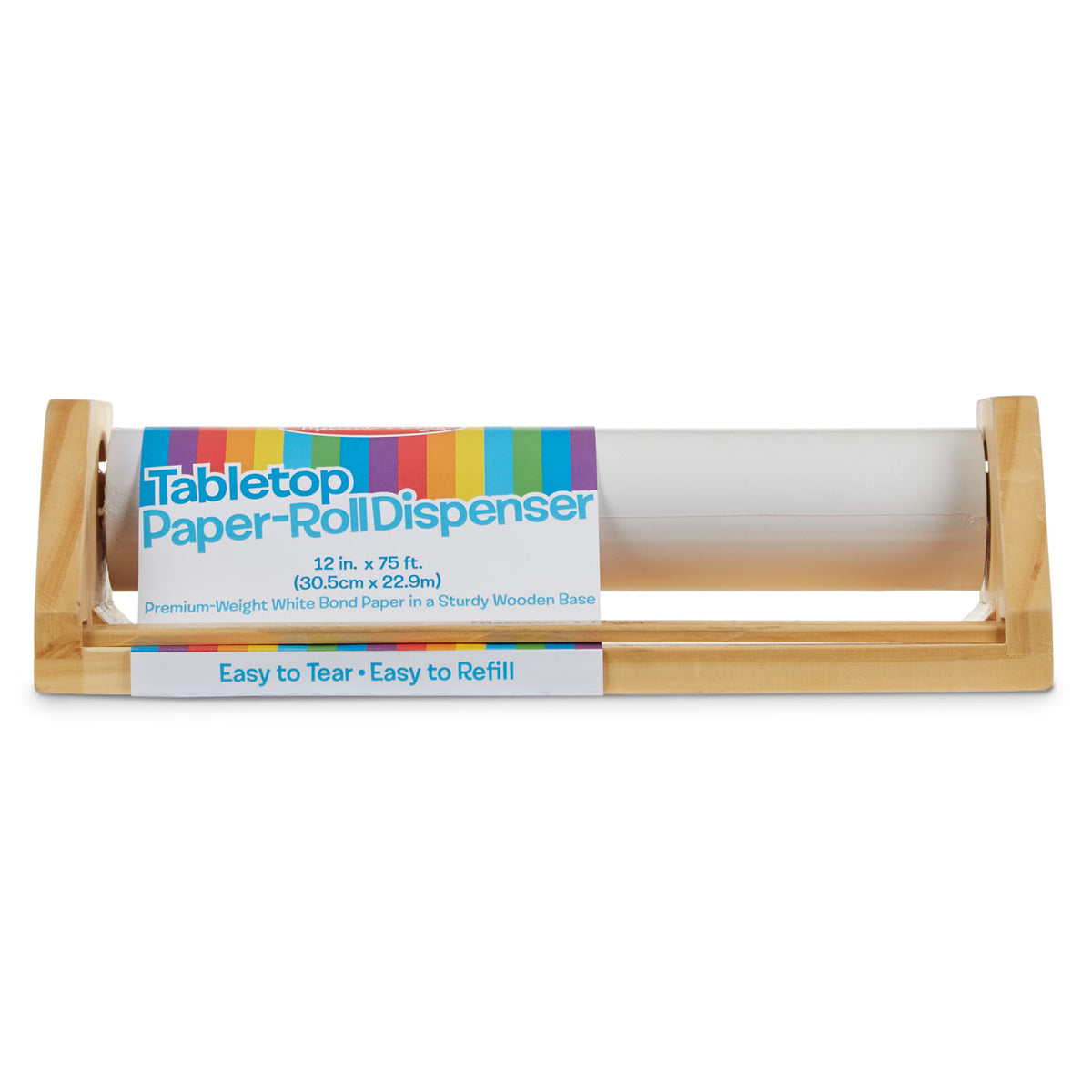 Wooden Tabletop Paper Roll Dispenser V0