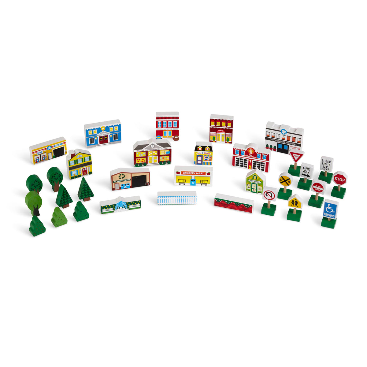 Wooden Town Play Set F9