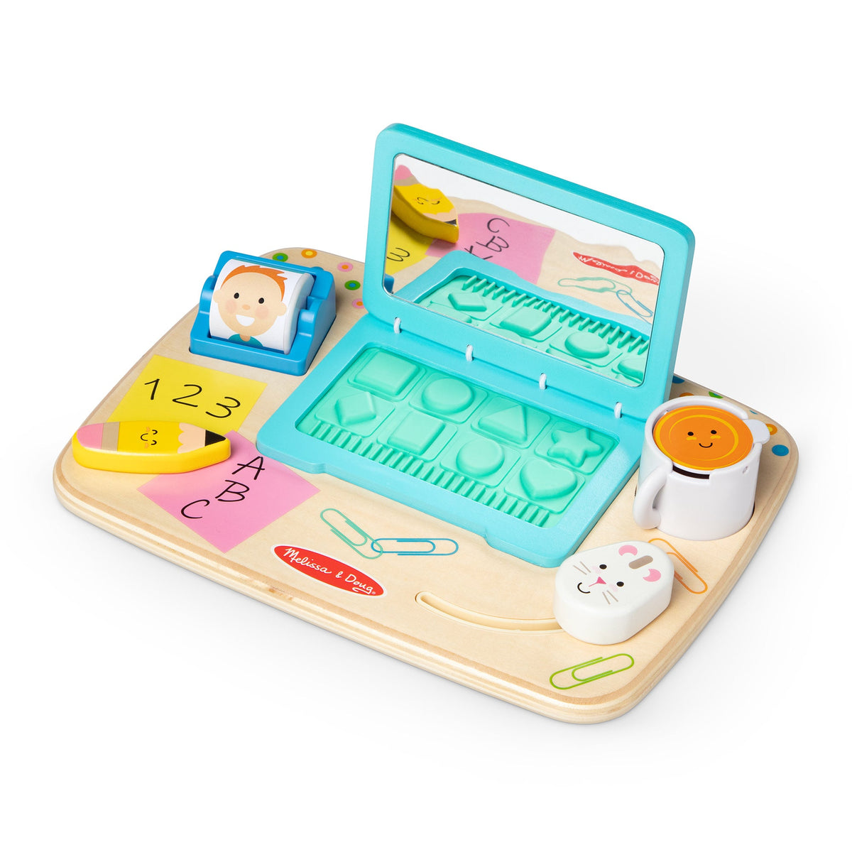 Wooden Work & Play Desktop Activity Board M8