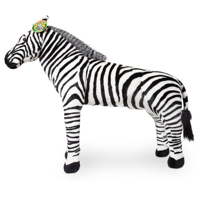 Zebra Lifelike Plush Stuffed Animal T2